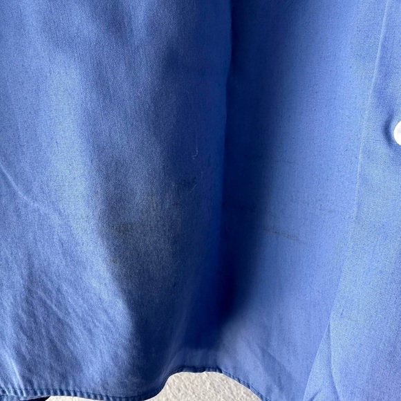 1970s 70s CONQUEROR Union Made Permanent Press Poplin Field Military Shirt XXL - Picture 5 of 6